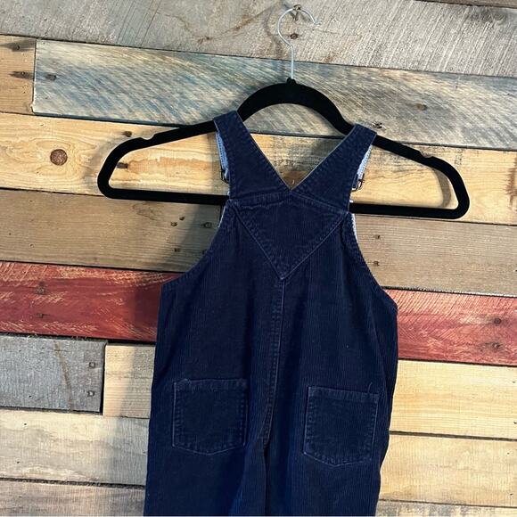 Talbots Kids Navy Train Corduroy Overalls Size 24 Months - Picture 8 of 12